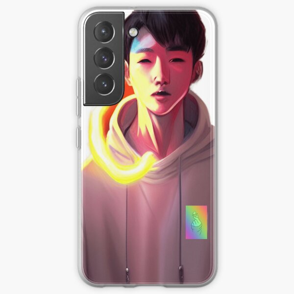 LOOKISM  | pink hoodie with finger heart Samsung Galaxy Soft Case RB2112 product Offical lookism Merch