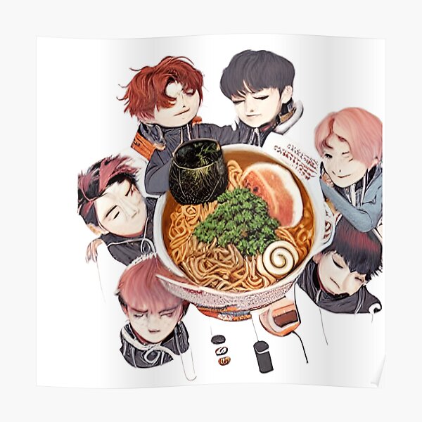 Lookism Posters – Lookism BTS Eat Ramen Poster