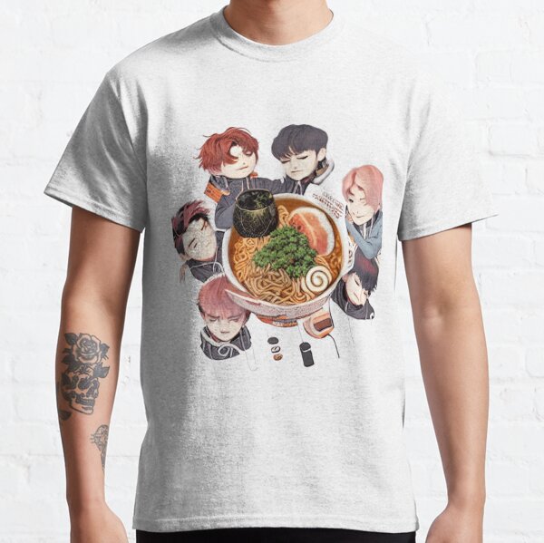 Lookism T-Shirts – BTS Eat Ramen Classic T-Shirt