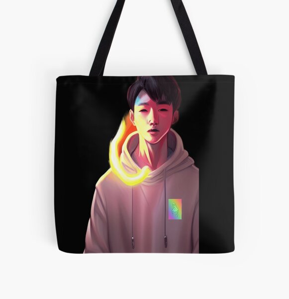 LOOKISM  | pink hoodie with finger heart All Over Print Tote Bag RB2112 product Offical lookism Merch