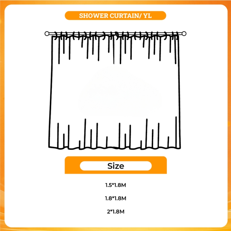 3D shower curtain - Lookism Shop