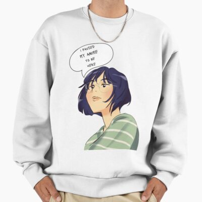 Alternative view of Lookism I Paused My Anime Colorfull Sweatshirt