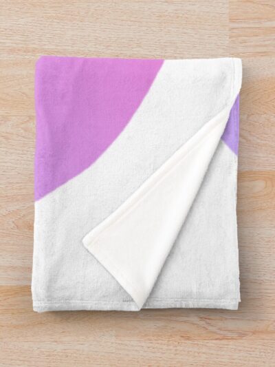 Alternative view of Lookism On Pink Background Throw Blanket