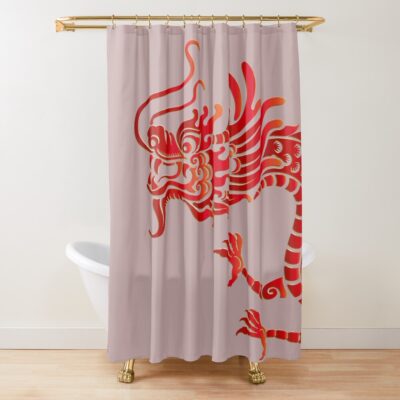 Hot Item Lookism Essential Dragon Shower Curtain