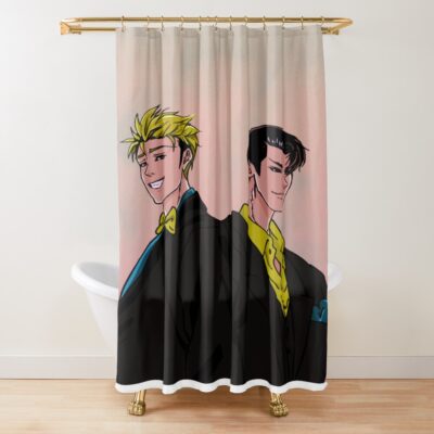 Lookism Gun And Goo Fanart Shower Curtain