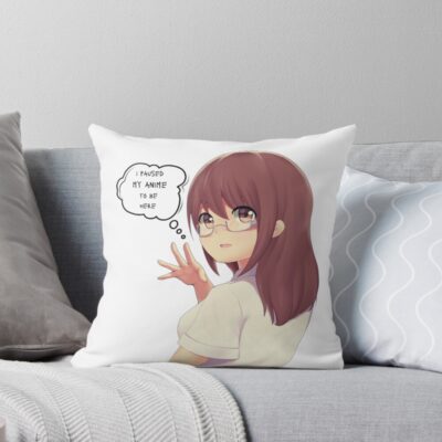 Anime Lookism I Paused My Anime Throw Pillow